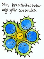 Min kreativitet helar mig sj&auml;lv och andra. Copyright Brita Wanng&aring;rd