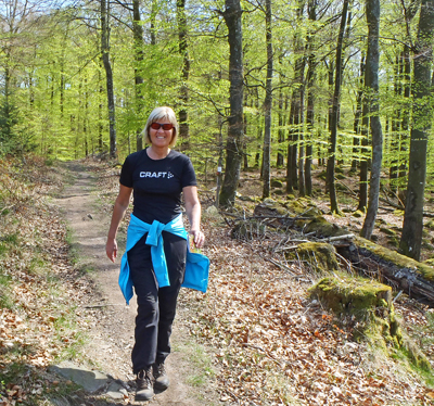 Margareta Ivarsson vandrar i Åkulla bokskogar